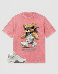 Grey Photon Dust 4s Zadago Washed T-shirt Move In Silence Graphic