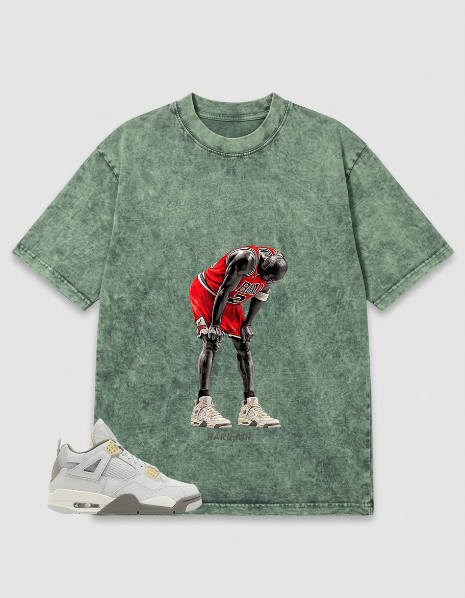 Grey Photon Dust 4s Zadago Washed T-shirt Rare Air Graphic
