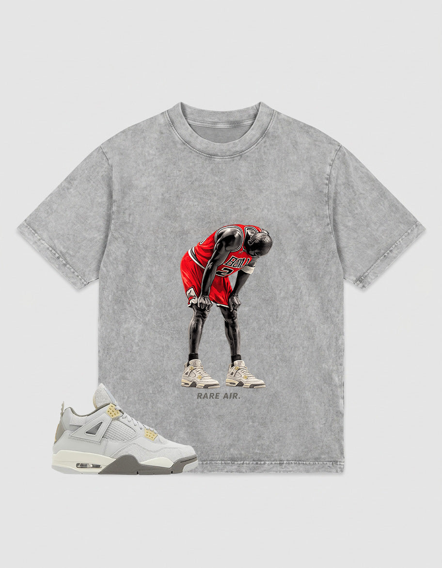 Grey Photon Dust 4s Zadago Washed T-shirt Rare Air Graphic