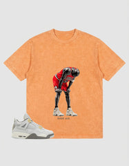 Grey Photon Dust 4s Zadago Washed T-shirt Rare Air Graphic