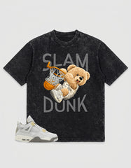 Grey Photon Dust 4s Zadago Washed T-shirt Slam Dunk Graphic