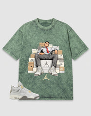 Grey Photon Dust 4s Zadago Washed T-shirt Sole Boss Graphic