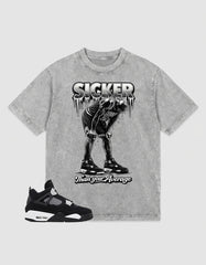 White Thunder 4s Zadago Washed T-shirt Sicker Than Your Average Graphic