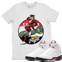 Pin Up Girl Shirt - Match Air Jordan 5 'Fire Red' 2025