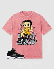 Oreo 5s Zadago Washed T-shirt Betty Boop Graphic