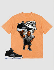 Cool Grey Oreo 5s Zadago Washed T-shirt Did You Get Em Graphic