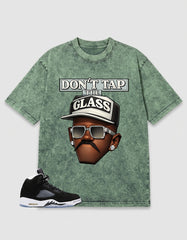 Oreo 5s Zadago Washed T-shirt Don't Tap The Glass Graphic