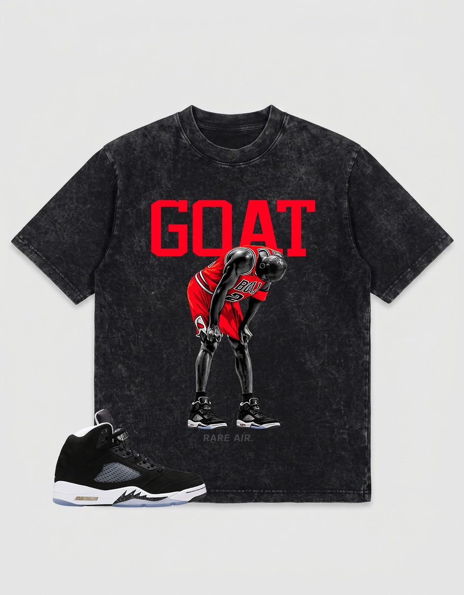 Cool Grey Oreo 5s Zadago Washed T-shirt Goat Rare Air Graphic