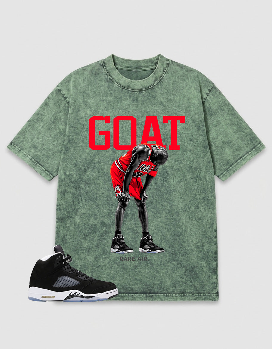 Cool Grey Oreo 5s Zadago Washed T-shirt Goat Rare Air Graphic