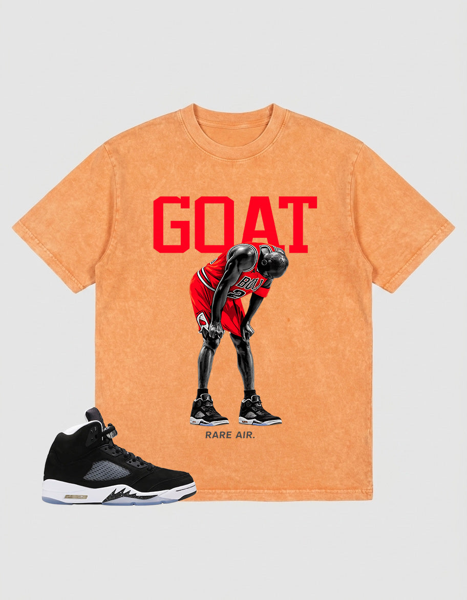 Cool Grey Oreo 5s Zadago Washed T-shirt Goat Rare Air Graphic