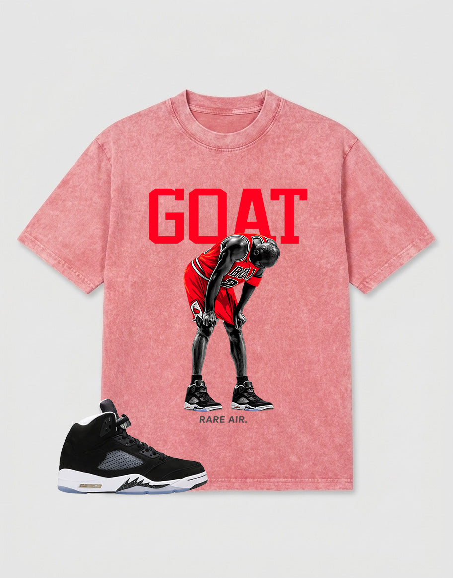 Cool Grey Oreo 5s Zadago Washed T-shirt Goat Rare Air Graphic