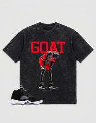 Cool Grey Oreo 5s Zadago Washed T-shirt Goat Rare Air Graphic