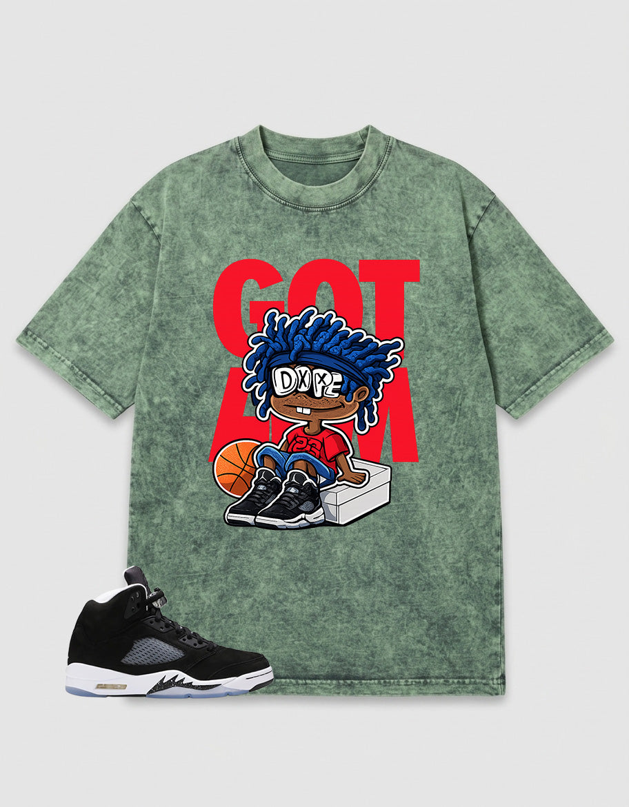 Cool Grey Oreo 5s Zadago Washed T-shirt Got 'Em GS Graphic