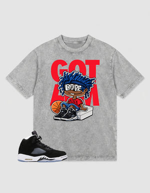 Cool Grey Oreo 5s Zadago Washed T-shirt Got 'Em GS Graphic