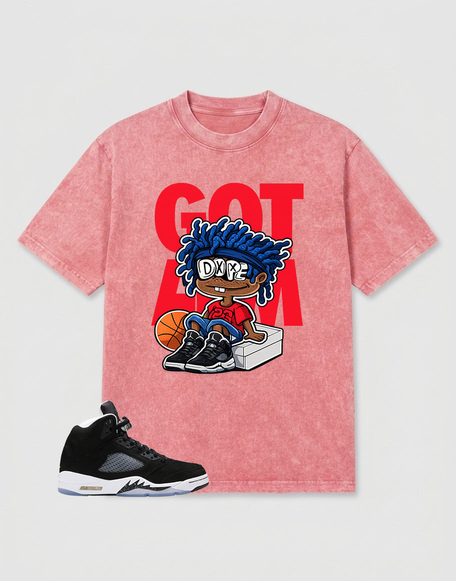 Cool Grey Oreo 5s Zadago Washed T-shirt Got 'Em GS Graphic