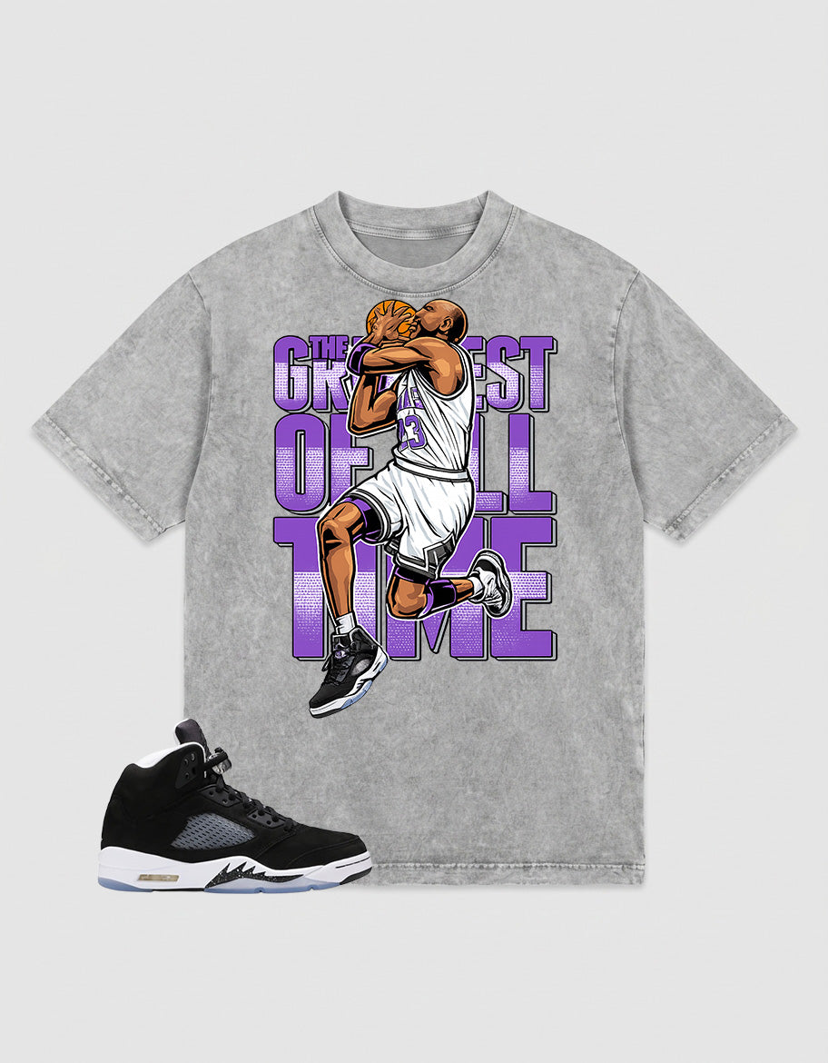 Cool Grey Oreo 5s Zadago Washed T-shirt Greatest Of All Time Graphic