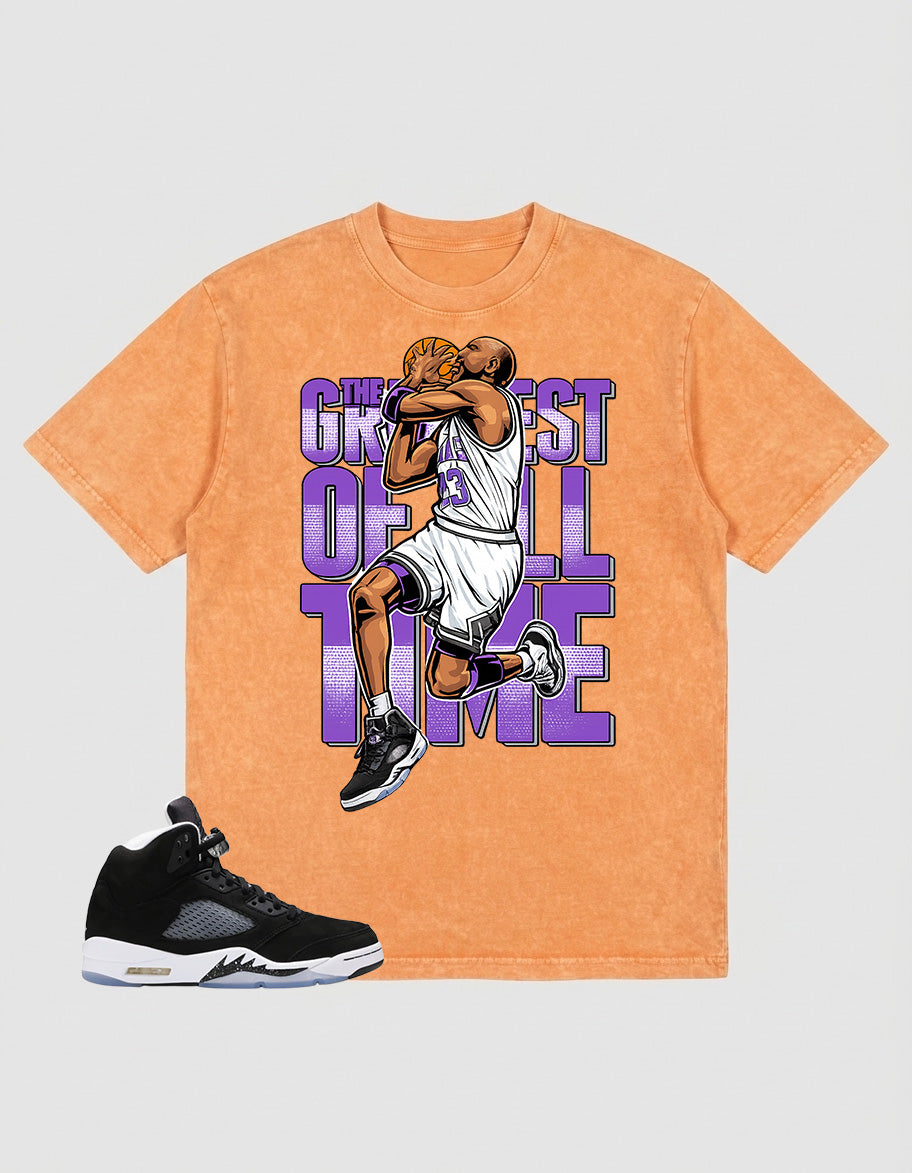 Cool Grey Oreo 5s Zadago Washed T-shirt Greatest Of All Time Graphic