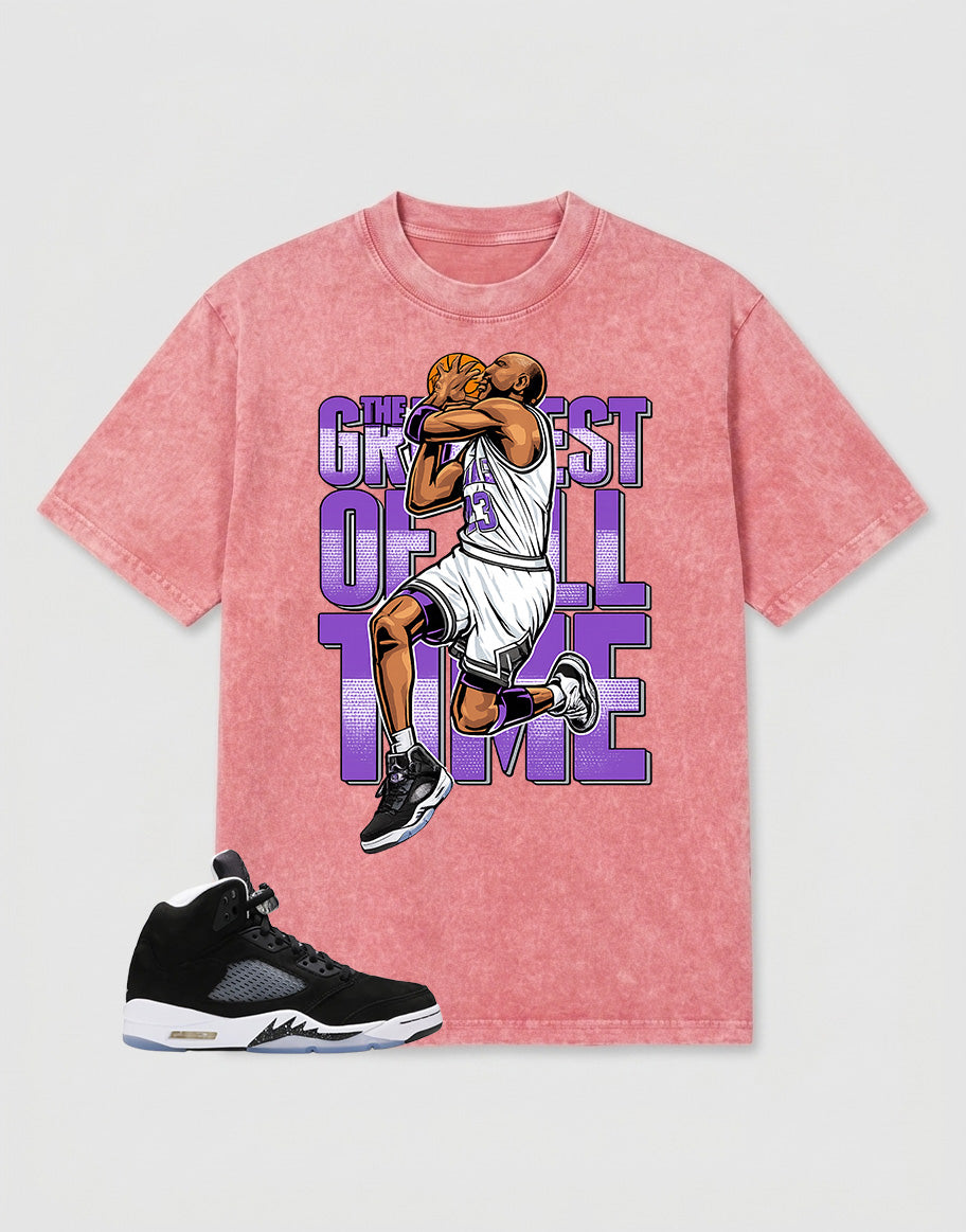 Cool Grey Oreo 5s Zadago Washed T-shirt Greatest Of All Time Graphic