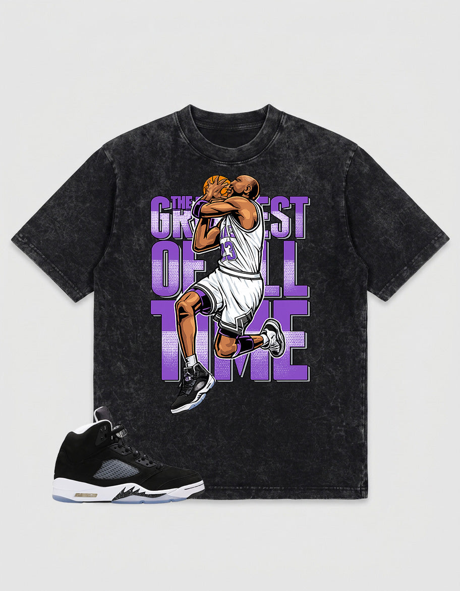 Cool Grey Oreo 5s Zadago Washed T-shirt Greatest Of All Time Graphic