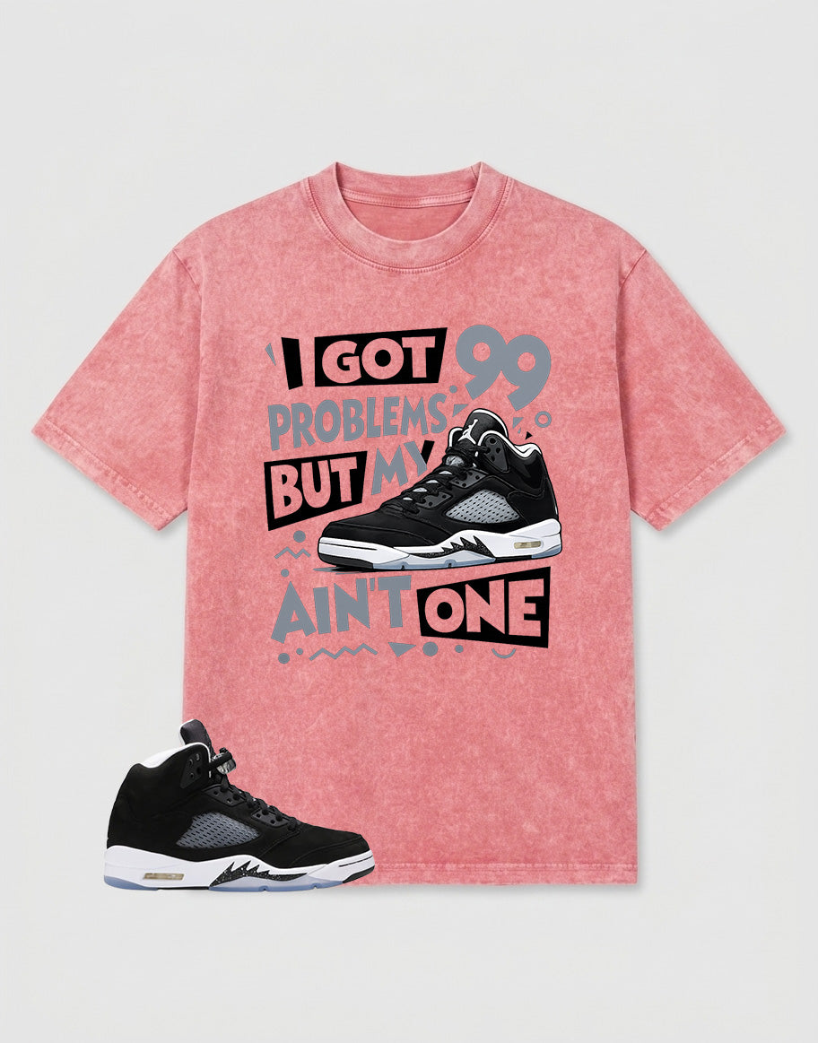 Cool Grey Oreo 5s Zadago Washed T-shirt I Got 99 Problems Graphic
