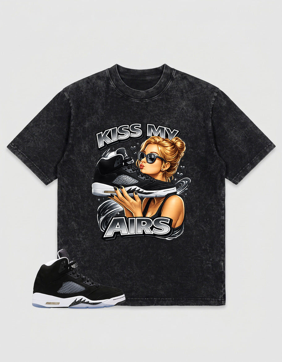 Oreo 5s Zadago Washed T-shirt Kiss My Airs Graphic