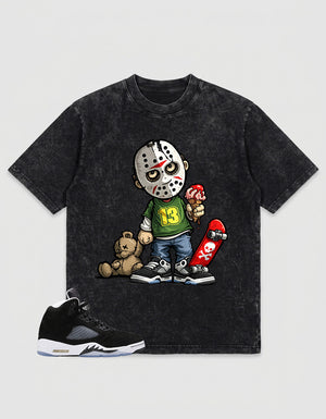 Oreo 5s Zadago Washed T-shirt Little Jason Graphic