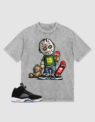 Oreo 5s Zadago Washed T-shirt Little Jason Graphic