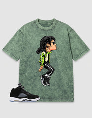 Cool Grey Oreo 5s Zadago Washed T-shirt M.Jays Tiptoe Graphic