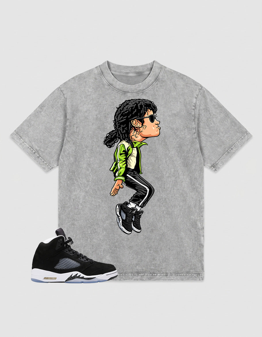 Cool Grey Oreo 5s Zadago Washed T-shirt M.Jays Tiptoe Graphic
