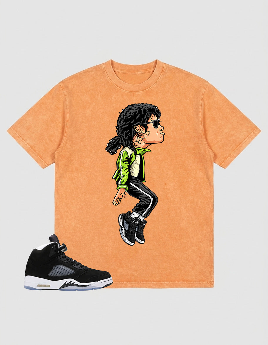 Cool Grey Oreo 5s Zadago Washed T-shirt M.Jays Tiptoe Graphic