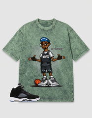 Oreo 5s Zadago Washed T-shirt Mars Do You Know Graphic