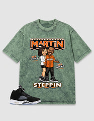 Cool Grey Oreo 5s Zadago Washed T-shirt Martin Steppin Graphic