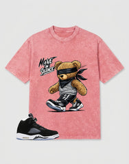 Cool Grey Oreo 5s Zadago Washed T-shirt Move In Silence Graphic