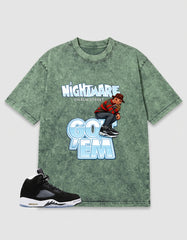 Oreo 5s Zadago Washed T-shirt Nightmare On Elm Street Graphic