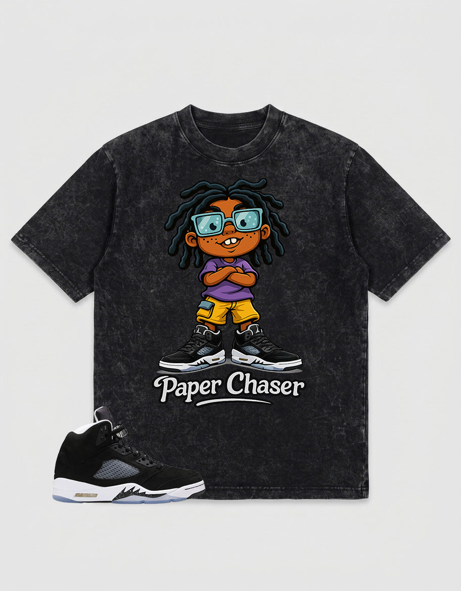 Oreo 5s Zadago Washed T-shirt Paper Chaser Graphic
