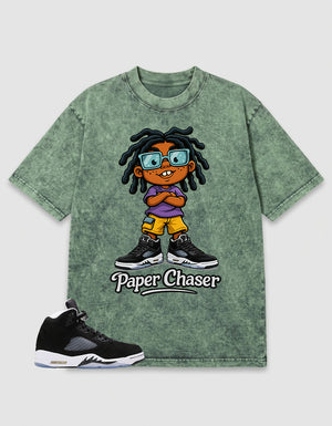 Oreo 5s Zadago Washed T-shirt Paper Chaser Graphic