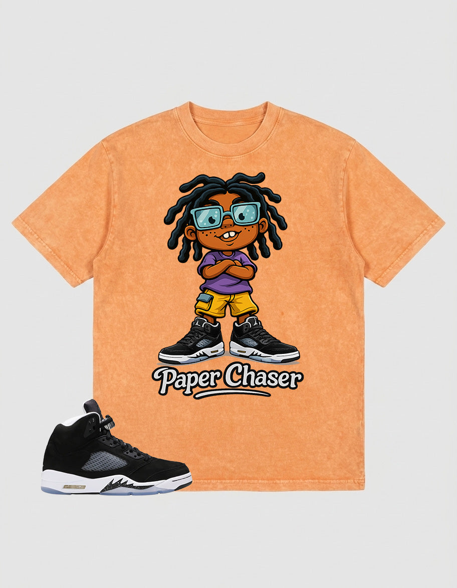 Oreo 5s Zadago Washed T-shirt Paper Chaser Graphic