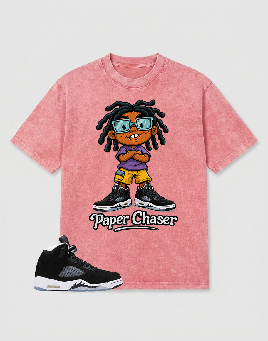 Oreo 5s Zadago Washed T-shirt Paper Chaser Graphic