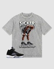 Cool Grey Oreo 5s Zadago Washed T-shirt Sicker Than Your Average Graphic