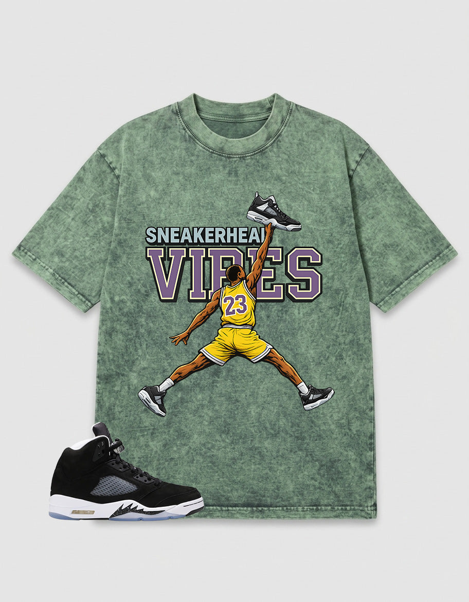 Oreo 5s Zadago Washed T-shirt Sneakerhead Vibes Graphic