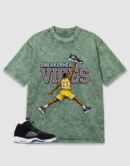 Oreo 5s Zadago Washed T-shirt Sneakerhead Vibes Graphic