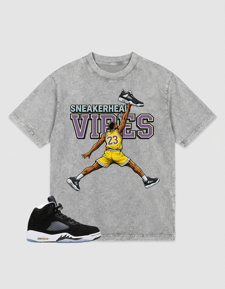 Oreo 5s Zadago Washed T-shirt Sneakerhead Vibes Graphic