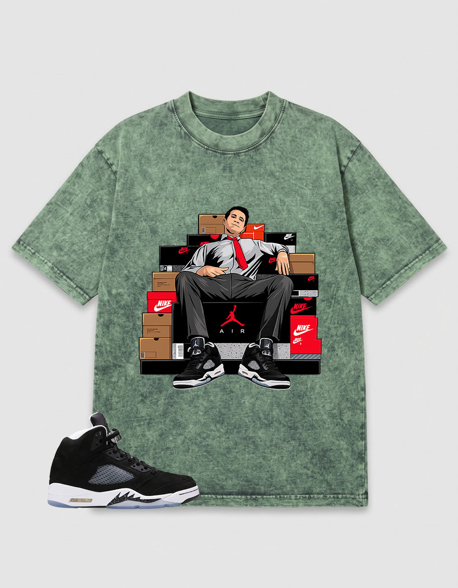 Cool Grey Oreo 5s Zadago Washed T-shirt Sole Boss Graphic