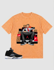 Cool Grey Oreo 5s Zadago Washed T-shirt Sole Boss Graphic