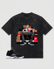 Cool Grey Oreo 5s Zadago Washed T-shirt Sole Boss Graphic