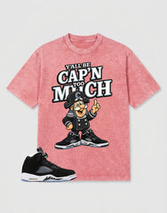 Oreo 5s Zadago Washed T-shirt Y'all Be Cap'n Too Much Graphic