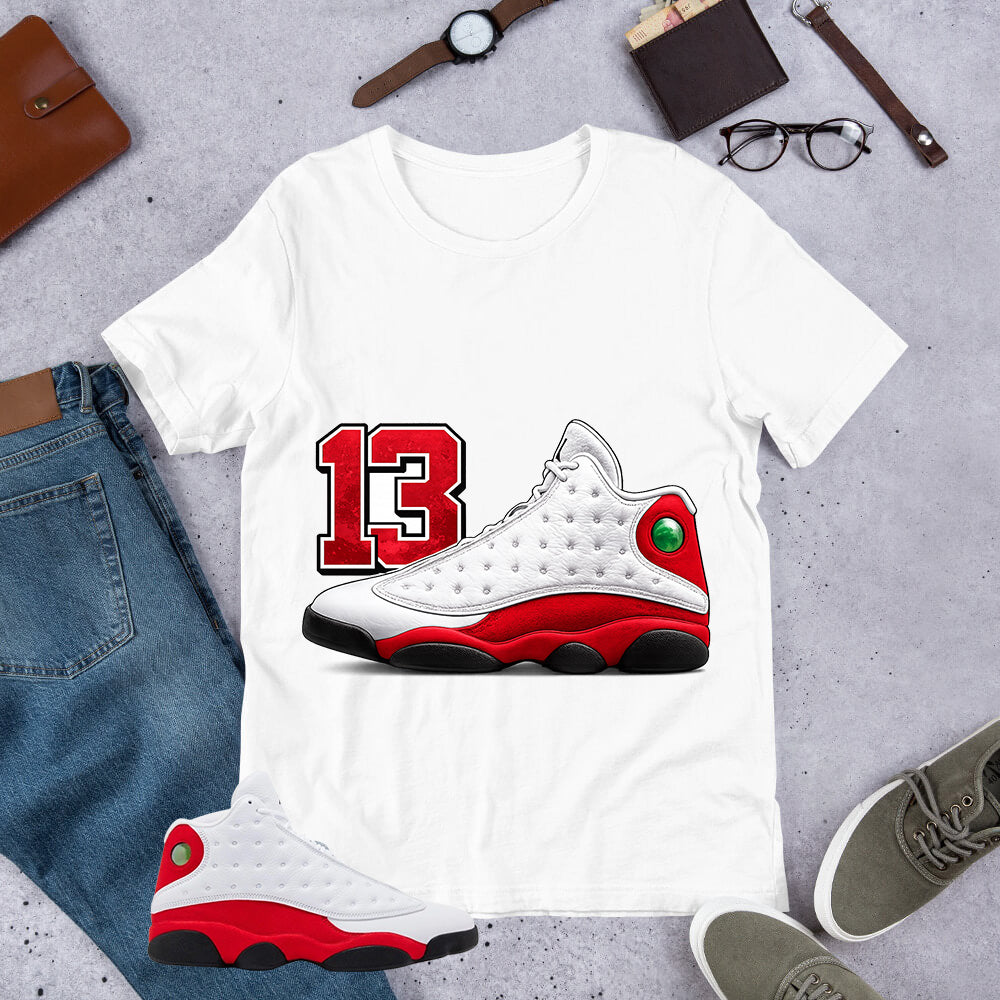 AJ 13 Sneaker Shirt - Match Air Jordan 13 'True Red' 2026