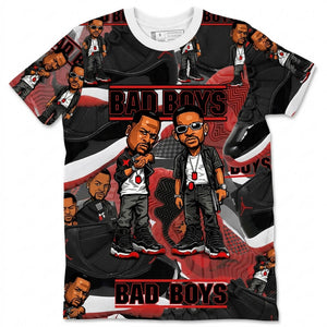 All Over Print Shirt to Match Bred 11s - Bad Boys Shirt