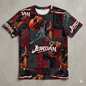 All Over Print Shirt to Match Bred 11s - Jordan 23 Shirt