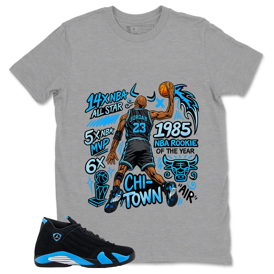 All Star MJ 23 Shirt - Match Air Jordan 14 Black University Blue 2026
